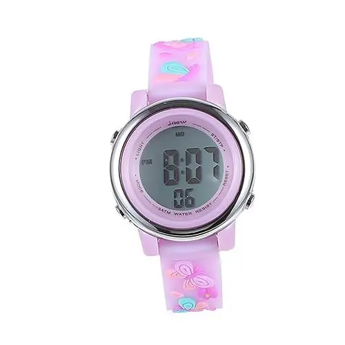 Produktbild: LIFKOME 1Stk Kinderuhr süße Digitaluhr Sportuhr für Kinder Stoppuhr für Kinder Cartoon-Kleinkind-Uhr Wasserdichte LED-Uhr elektronische Armbanduhr elektronische Uhr für Kinder Abs Violet