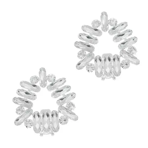 Produktbild: LIFKOME 1 Paar Damen Schmuck Schuhclips Hochzeit Braut Strass High Heel Schnallen