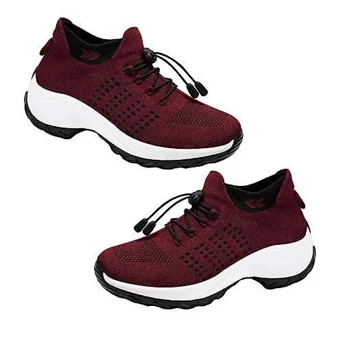 Produktbild: LIFKOME Damen Laufschuhe - Atmungsaktive Bequeme Modische Outdoor-Sportschuhe Für