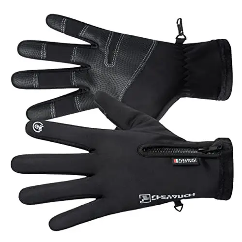 Produktbild: LIFKOME Mountainbike-Handschuhe Herren Halbfingerhandschuhe Winddicht und mit Touchscreen-Funktion für Das Fahren Im Freien