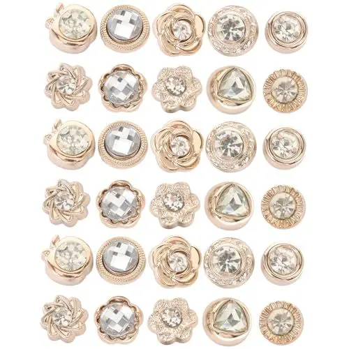 Produktbild: LIFKOME 1 Satz Cardigan Mit Dornschließe Button-down Für Damenhemden Broschen Für Kleider Pearl Brooch Kleiderspange Hochzeitsdeko Dekorative Anstecknadeln Für Kleidung Modebroschen 30st