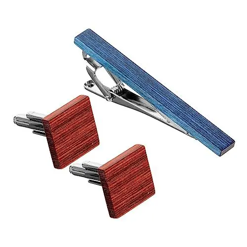 Produktbild: LIFKOME 1 Satz Männeranzug Herren Hemd Nieten Anzüge für Männer men accessories Business Manschettenknöpfe personalisierte Manschettenknöpfe für Männer alte Manschettenknöpfe hölzern