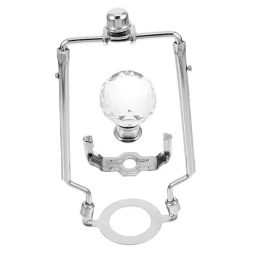 Produktbild: LIFKOME 1 Satz Stehlampe Hornständer Lampenschirm Harfe Lampenharfenadapter Bausatz Lampenharfe Lampenschirmhalterung für Stehlampe Schreibtischlampe Beleuchtung Knopf Licht-Kit Komponente