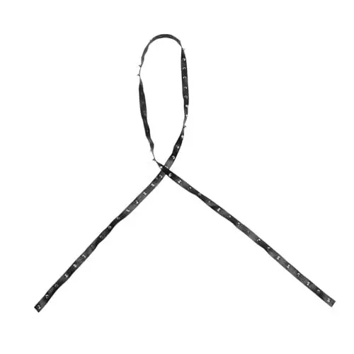 Produktbild: LIFKOME 1 Stück DIY Halskette Mit Orangefarbenen Nieten Schwarze Halskette Für Herren Halskette Für Männer Halskette Für Frauen Anfängliche Verstellbare Halskette Kettenfesseln