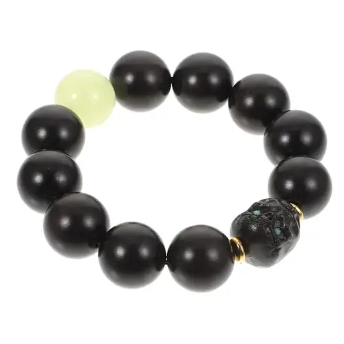 Produktbild: LIFKOME Schwarzes Ebenholz Buddhistisches Perlenarmband Modischer Perlenschmuck Für Familie Und Freunde