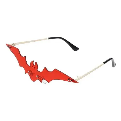Produktbild: LIFKOME 1pc Randlose Fledermaus Brille Modische Randlose für Geburtstagsfeier