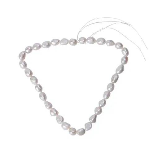 Produktbild: LIFKOME 1stück Diy Perlenkette Barockperlen Natürliche Perlen Halskette Für Frauen Weiße Halbzeug Perlen Elegantes Schmuckdesign Für Besondere Anlässe