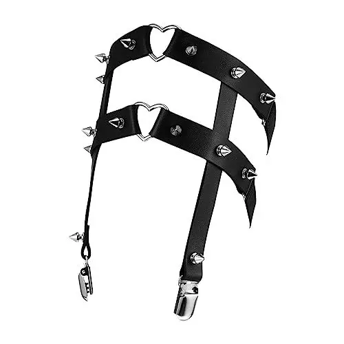 Produktbild: LIFKOME 1stück Punk Stil Verstellbarer Beinring Strumpfband Für Kostüme Elastischer Beinring Für Damen Für Modeschauen Und Streetdance Langlebig Und Komfortabel