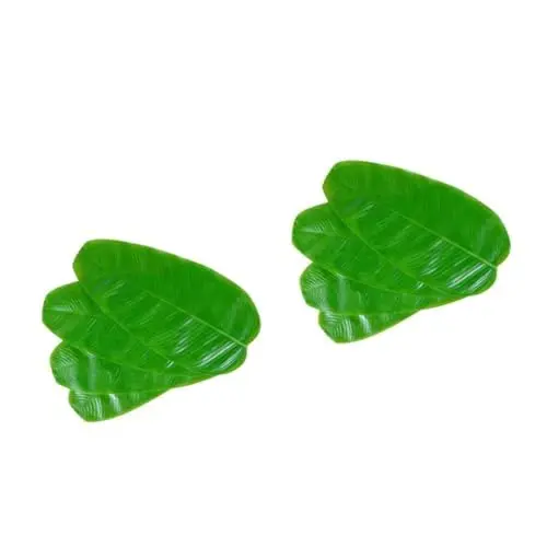 Produktbild: LIFKOME 20 STK Tischset Aus Bananenblättern Hawaii-Party-versorgung Blatt Tischset Tischdekoration Aus Künstlichen Blättern Bananenblätter Zum Kochen Schale Matte Tischdecke Bananenblatt