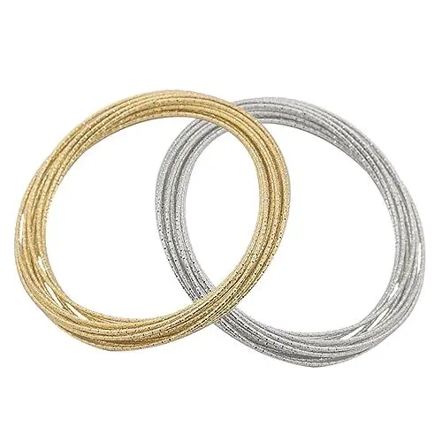 Produktbild: LIFKOME 2St Armband edelstahlschmuck graceling slap bracelet fife star of christmas armschlinge agn Armreifen aus Gold Frauen Armreif mehrschichtige Armreifen einfacher Armreif Legierung