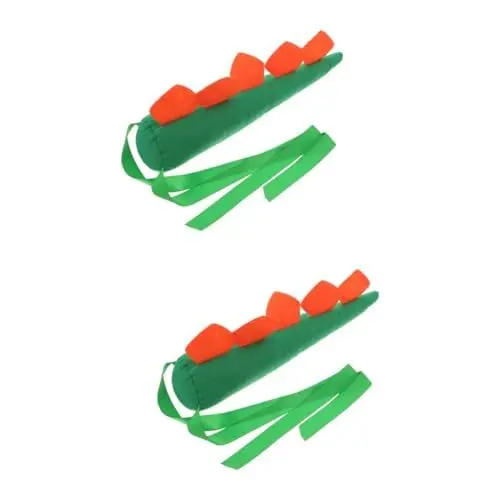 Produktbild: LIFKOME 2St Dinosaurierschwanztier Halloween-Kostüm- Tierkostüm-Requisiten party deko spielzeug für Kostüm Dinosaurierschwanz für Cosplay Stoff Green