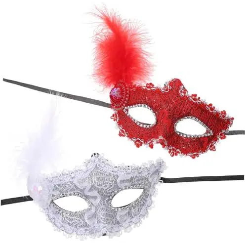 Produktbild: LIFKOME 2stücke Venezianische Für Halloween Und Cosplay Und Masken Für Damen Und Für Kostümparty Und Besondere Anlässe