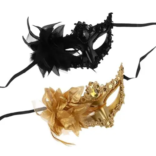 Produktbild: LIFKOME Kunststoff-maskenmaske Für Damen Halbmaske Für Halloween Cosplay-partys