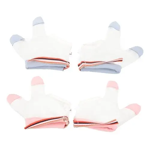 Produktbild: LIFKOME 2 Paar Anti Handschuhe Handschuhe Korrekturhandschuhe Anti Hand Handschuhe Zahnungs Handschuhe Nylon Handschuhe Für Babys Hand Gleichrichter Kleinkinder