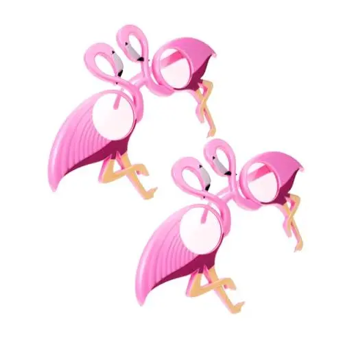 Produktbild: LIFKOME 2paare Flamingo Sonnenbrillen Partybrillen Hawaii-design Strandbrillen Dekorbrillen Farbige Brillen Für Festivals Und Kostümpartys