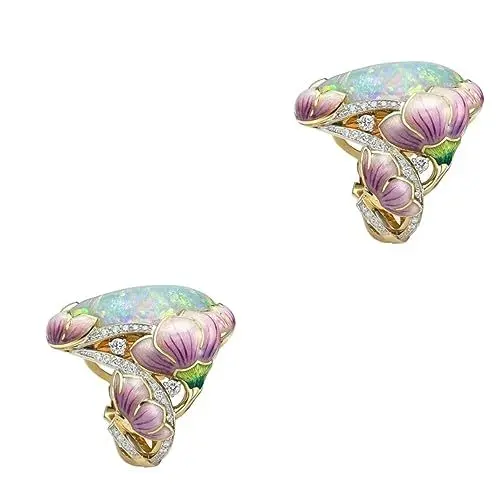 Produktbild: LIFKOME 2 Stk Fingerring Ringe für Frauen floraler Partyring farbige Schmuckringe Gussring aus Opalstein Edelsteinring metallringe Schmuckzubehör für Damen Blumenring modischer Frauenring
