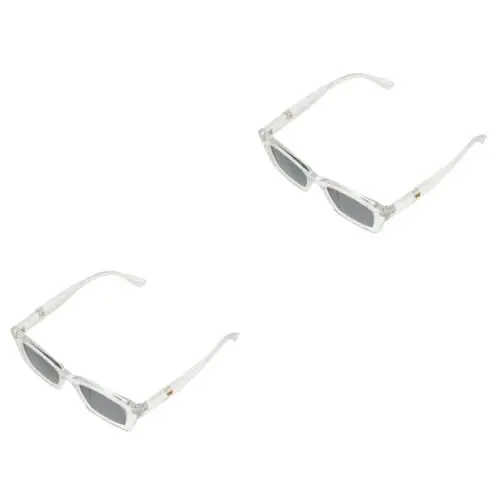 Produktbild: LIFKOME 2 Stk Kleine Quadratische Sonnenbrille Damensonnenbrille in Übergröße Stylische Brille Für Damen Neuheit Sonnenbrille Sonnenschutzbrille Stilvolle Sonnenbrille Gläser Grey