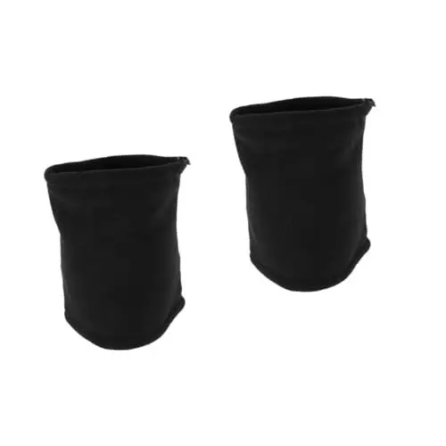 Produktbild: LIFKOME 2 Stk Schal leichter Halswärmer Halsmaske Halstuch verstellbare Halsmanschette Schwarz mundschutzmasken opmasken Outdoor-Nackenschutz radfahren hals abdeckung Vlies