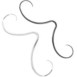 Produktbild: LIFKOME 2 Stück Schnurrbart-Septum-Ringe Edelstahl Bart-Nasen-Septum-Ringe Nasenpiercing-Schmuck Septum-Schnurrbart-Aufhänger Für Damen Und Herren Und Silber