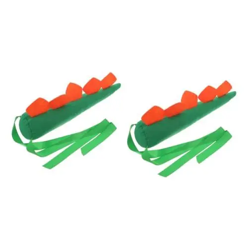 Produktbild: LIFKOME 2st Dinosaurierschwanztier Tierische Tierkostüm Dinosaurier-kostümschwanz Requisiten Für Dinosaurierkostüme Tierkostüm-accessoire Cosplay Tierschwanz Green Stoff
