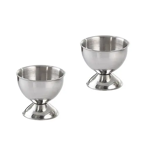 Produktbild: LIFKOME 2st Eierbecherhalter Aus Metall Halter Für Eierschalen Eier-wilderer-Becher Eierbecher Aus Edelstahl Eierhalter Auf Der Arbeitsplatte Eierschale Aus Metall Kochutensilien Kosmetik