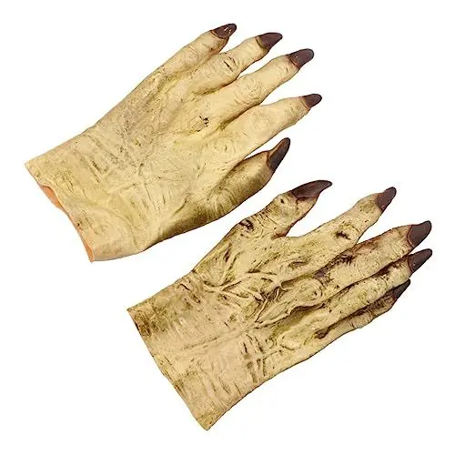 Produktbild: LIFKOME 2st Vinyl-handschuhe Biest Cosplay Verkleiden Sich Zombie-party Verkleiden Horror Party Knifflige Handschuhe Halloween Beast Nagelhandschuhe Halloween Biest Kostüm Teufel Kleidung