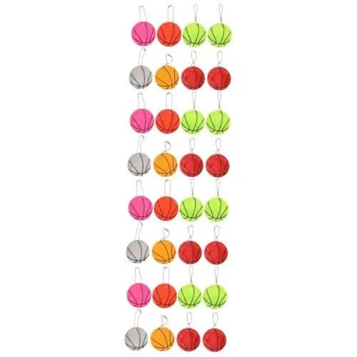 Produktbild: LIFKOME 4 Sets Rucksack-reflektoren Für Reflektierende Basketball- Schlüsselanhänger Nachtsicht- 8 Stück X 4