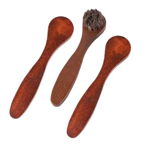 Produktbild: LIFKOME 3St Schuhputzbürste schuhputz bürste schuhputzsets Pferdehaarbürste schuhputz Set holzpinsel Schuhpolitur Reinigungsbürste Bürste zum Reinigen Schuhbürste tragbare Bürste Protokoll