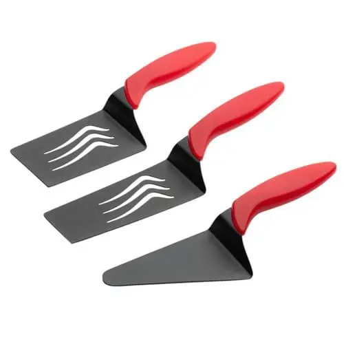 Produktbild: LIFKOME 3 STK Kochspatel Bäckerei-Dessert Kuchenschneider Pizzaspatel Brotmaschine Pizza-backschaufel Mini Pizza Minikuchen Pizzarad Tortenmesser Edelstahl Backwerkzeug Rostfreier Stahl