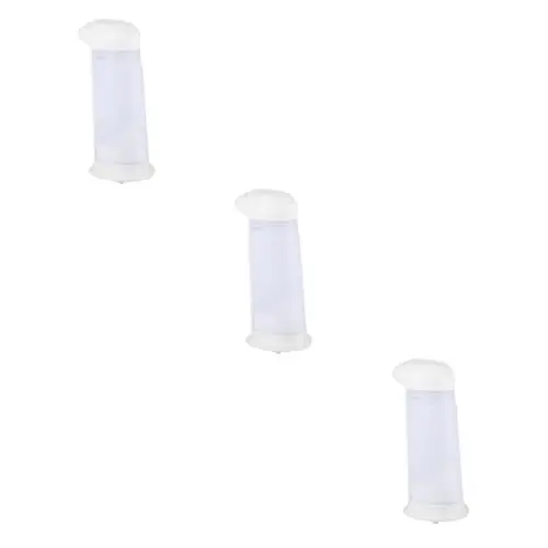 Produktbild: LIFKOME 3st Shampoo-Conditioner-Spender Pumpflaschenspender Schmuckkorb Lotion Shampoo-Spender Pumpflaschen-seifenspender Flüssigkeitsflasche Hand Weiß Automatisch Sensor