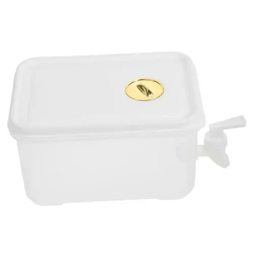 Produktbild: LIFKOME 4-Teiliger Kaltwasserkessel Mit Wasserhahn Kaltgetränkespender Limonadenkrug Getränkespender Mit Auslaufbehältern Wasserkocher Getränk Für Party