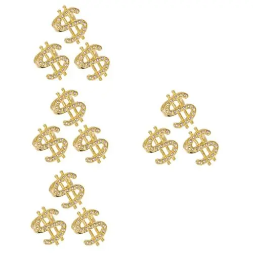Produktbild: LIFKOME 4 Sätze Bescherung Weihnachten Geldgeschenke Weihnachten Ringe Für Partykostüm Der 80er Exquisiter Fingerring Performance-finger-requisiten Golden 3 Stück * 4