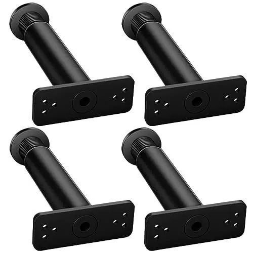 Produktbild: LIFKOME 4 Stück Bett-Stützrahmen Bett-Mittelbein Bett-Stützbeine Bettrahmen-Stütze Ersatz King-Size-Bettrahmen King-Size-Bett Verstellbarer Bettrahmen Verstellbare Bettbeine