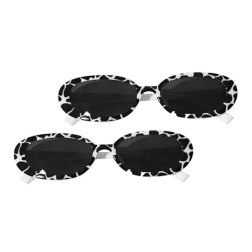 Produktbild: LIFKOME 4 Stück Gläser Damensonnenbrille mit kleinem Gestell Partybrille für Kinder tischläufer weihnachten rolf zuckowski weihnachten für die Party für Foto Weiß
