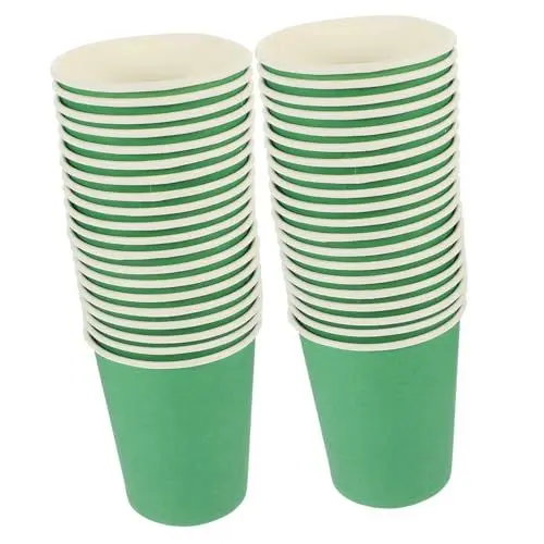 Produktbild: LIFKOME 50 Stück Wiederverwendbar-pappbecher Grün Patrick's Day-thema Für Partybecher Heißgetränke Und Tee