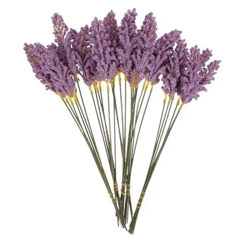 Produktbild: LIFKOME 5St Strauß künstliche blüten Artificial Flower blumenschmuck Decoration naturdeko dekoringe Celebrations قرآن natürlich getrocknete Blumen Belohnung Vase Ornamente Plastik Violett