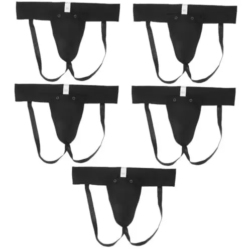 Produktbild: LIFKOME 5 Stücke Boxen Tiefschutz Elastische Taille Band Komfortable Schritt Schutz Für Training