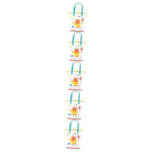 Produktbild: LIFKOME 5st Cartoon-handtasche Tasche Für Schwimmzubehör Klarer Rucksack Für Kinder Gastgeschenke Für Sommer-strandpartys Strandspielzeug Reisetaschen Durchsichtiger Kulturbeutel Pvc