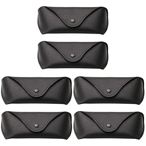 Produktbild: LIFKOME 6 Stk Brillenetui Reiseetuis Für Brillen Brillenschutz Pu Brillenhalter Brillenaufbewahrung Braune Brille Schnapsgläser Brillenabdeckung Anti-stress