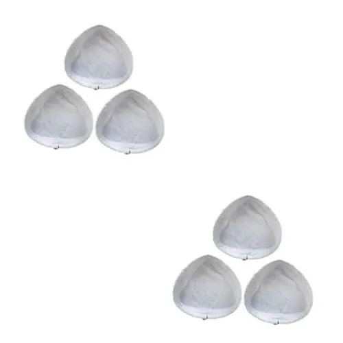 Produktbild: LIFKOME 6 Stk Reinigungsmopps Wischmop Dampfmop Mopp-ersatzbezug Bezüge Aus Dampfwischtüchern Dreieck Weiß Wischkopf