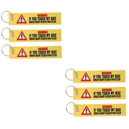 Produktbild: LIFKOME 2 Süße Schlüsselanhänger Kette Dekorative Schlüsselanhänger Kette Warnschild Handwerkskunst 3 Stücke * 2