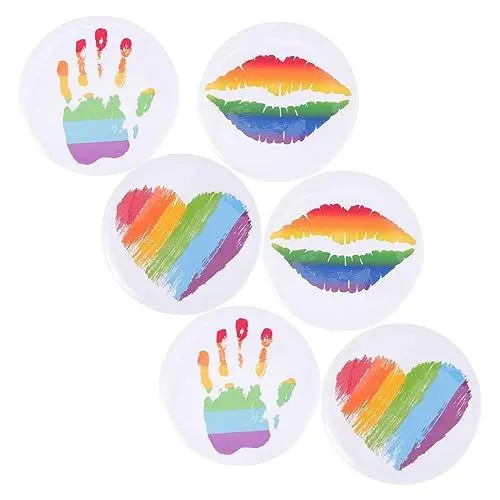 Produktbild: LIFKOME 6stücke Regenbogen Broschen Dekorative Anstecknadeln Für Kleidung Taschen Und Schals Für LGBTQ Pride Veranstaltungen Und Zu Besonderen Anlässen