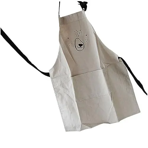 Produktbild: LIFKOME Arbeitsschürze Küchenschürze Latzschürze mit Tasche Backschürze Kinderschürze Lätzchen verstellbare Latzschürze Kochschürze Anti-schmutzig Eltern-Kind-Outfit