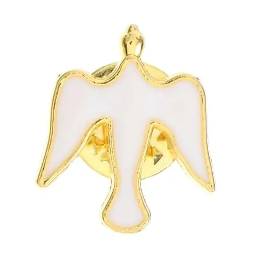 Produktbild: LIFKOME Brosche Gebetsanstecker Weißer Tauben Schmuck Gedenkanstecknadel Weißer Anstecker Kirchen Zubehör Friedens-Anstecknadel Anstecknadel für Kleidung Krawattennadel Zinklegierung