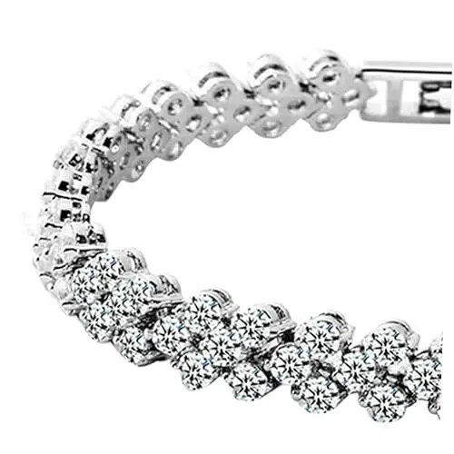 Produktbild: LIFKOME Damenarmband Strass-armband Mode Frauen Armreif Modisches Armband Handschmuck Dekoration Kristallarmband Diamantarmbänder Für Frauen Armband Für Frauen Silver