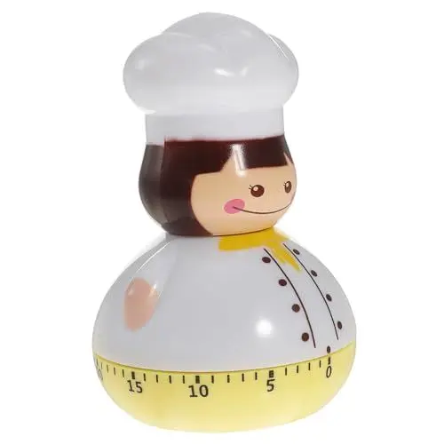 Produktbild: LIFKOME Eieruhr Mechanisch Kurzzeitwecker Küche Eieruhr Lustig Timer 60 Minuten Countdown-Timer für Kinder und ältere Menschen, Kann Zum Kochen Verwendet Werden