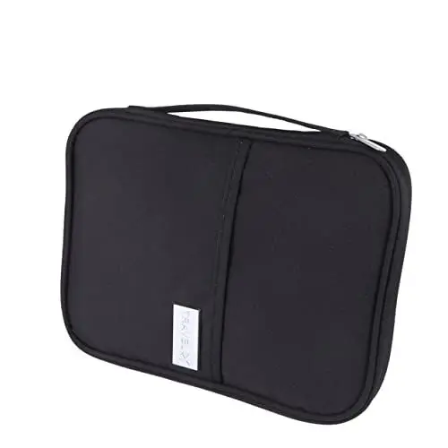 Produktbild: LIFKOME Fall Aufbewahrungstasche aufbewahrungssack reisebrieftasche aktenmappe Card Holder Herren Halter Reisedokumentenmappe Beutel Dokumenten-Organizer-Tasche Reisepass Brieftasche Black