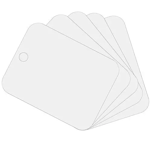 Produktbild: LIFKOME Fliesenaufkleber 5 Stücke Acryl Duschspiegel Flach Anti-Beschlag Spiegel Wand Hängende Spiegel Bruchsicher Rasierspiegel Badezimmer Reflektierender Spiegel Für Badezimmer Zubehör
