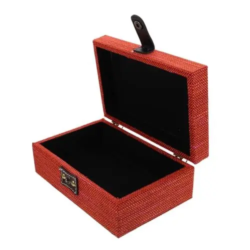 Produktbild: LIFKOME Handgefertigte Schmuckschatulle Aus Holz Aufbewahrungsbox für Schmuckstücke Ohrringe Halsketten Organizer Im Vintage-stil Heimdekor Aufbewahrungsbox