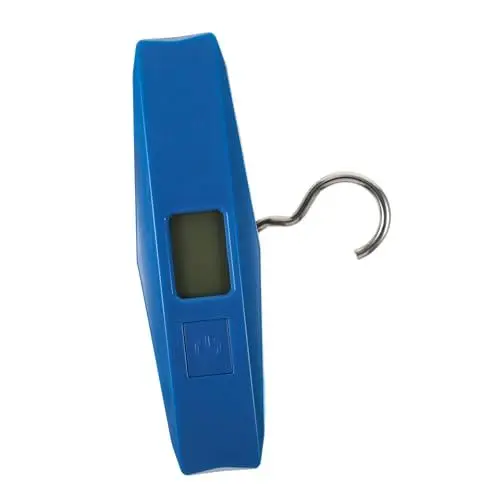 Produktbild: LIFKOME Kofferwaage Digitale Waage Koffer Waage Reisewaage Elektronische Hakenwaage Lcd-bildschirmskala Elektronische Gepäckwaage Gepäck Waage Gepäckwaagen Für Koffer Handwaage Blue Stahl